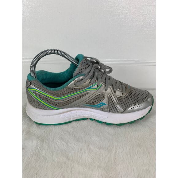 Saucony Cohesion 11 Women’s Size 6.5 Gray Teal Running Shoes S10420-11 - Picture 5 of 10
